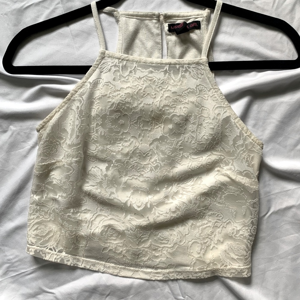 Material Girl Lace Crop Top